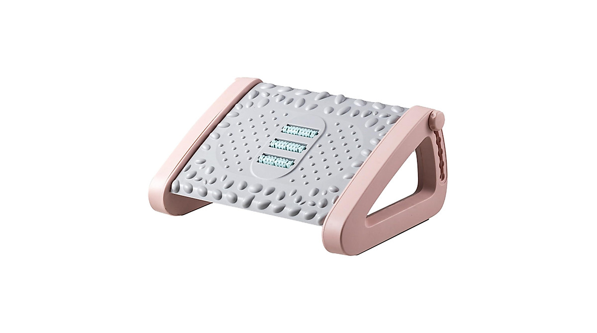 Ergonomic Pink Foot Rest for Comfort & Massage