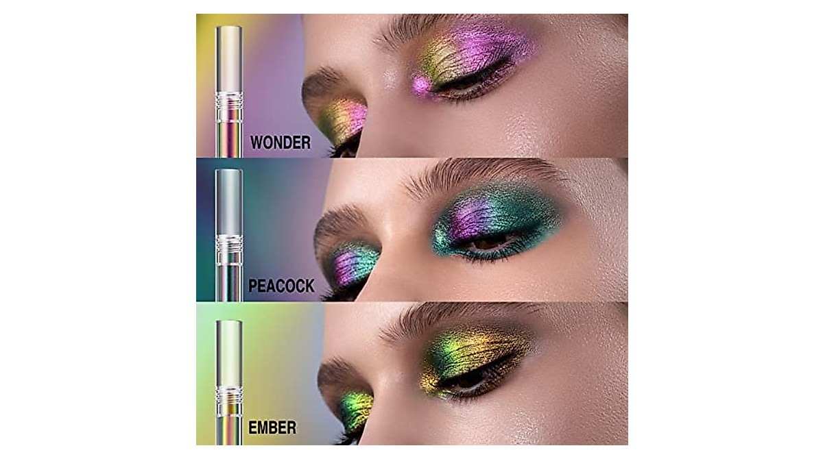 Liquid Glitter Eyeshadow Kit - Multichrome, Long Lasting & Sparkling