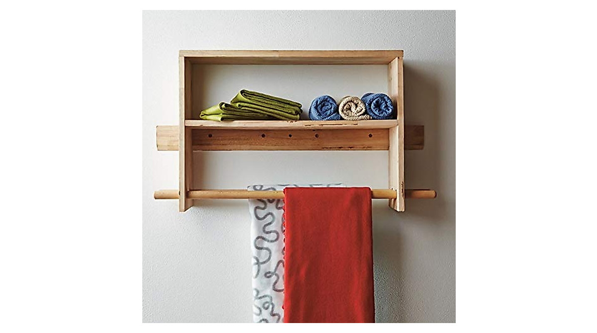 PIBM Stylish Floating Wall Shelf - Multi-Size Solid Wood Storage