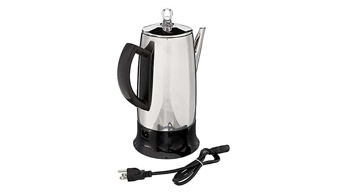 Cuisinart 12-Cup Stainless Steel Percolator | Retro Coffee Brewing
