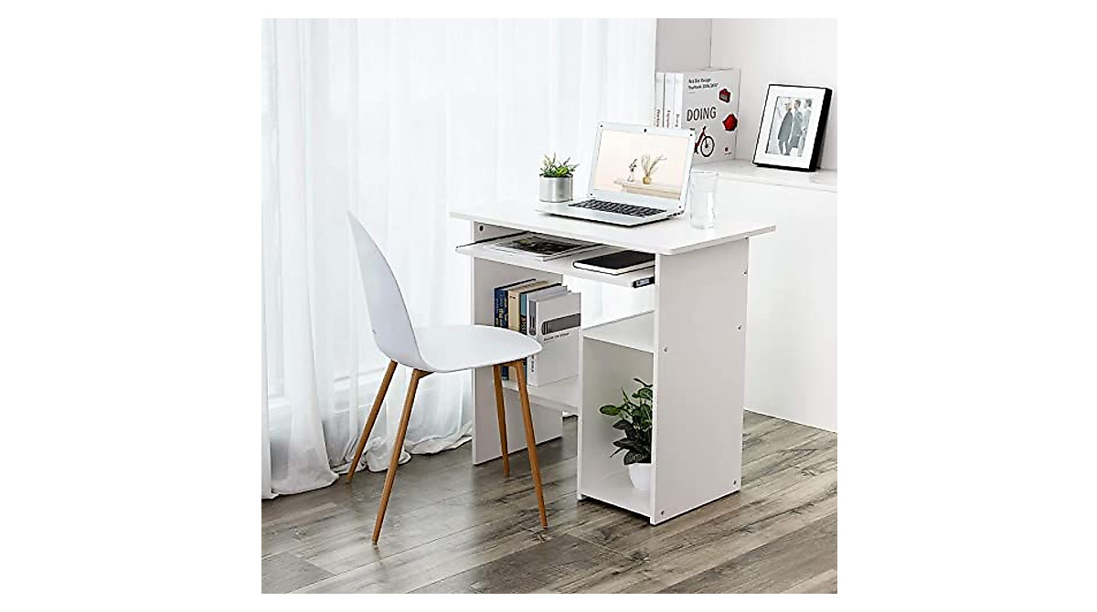 ALISENED Desktop Computer Desk for Small Spaces