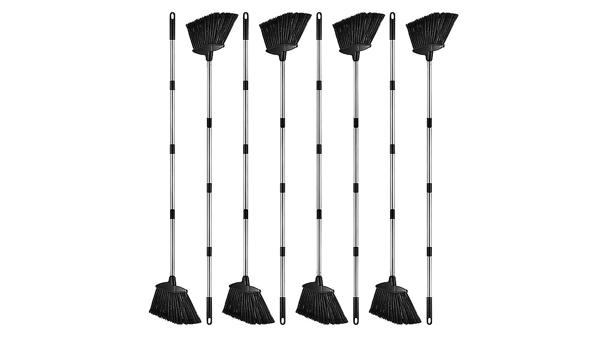 Heavy Duty Broom Pack - Indoor & Outdoor Commercial Brooms