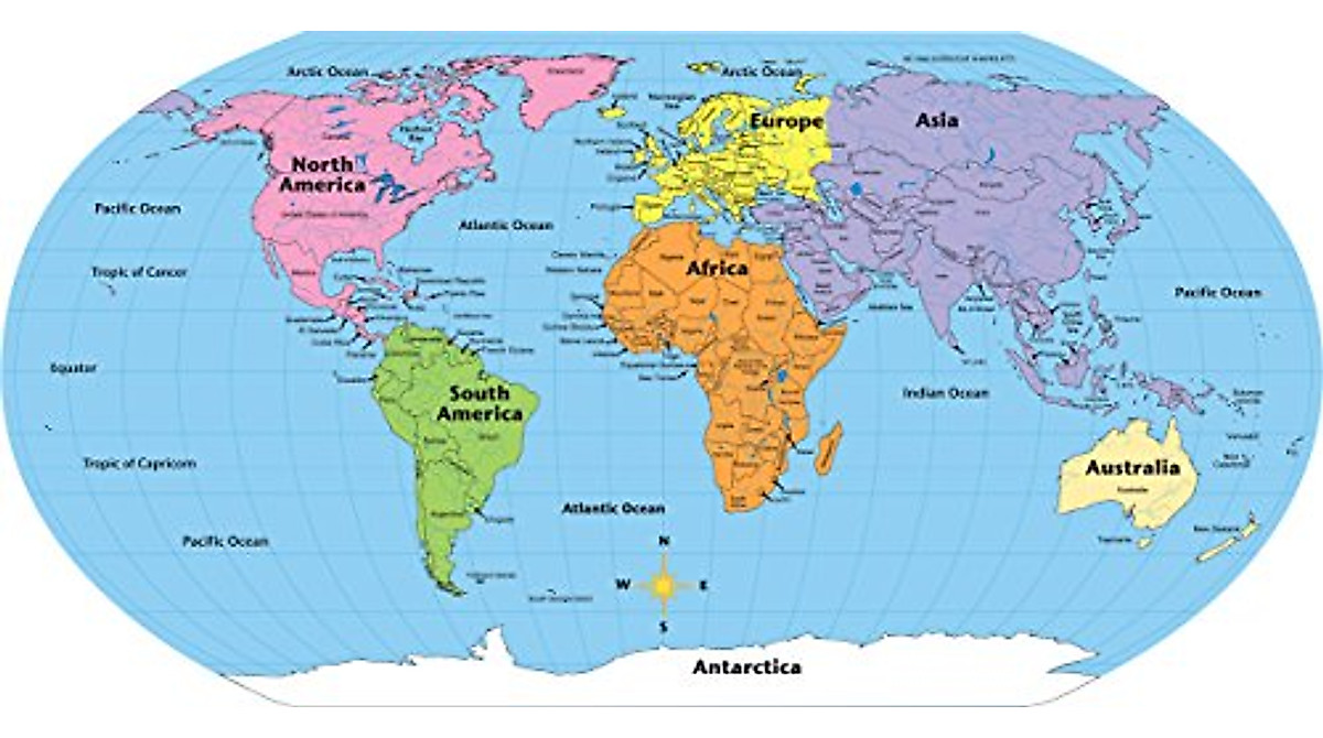 Labeled World Practice Maps - 30 Sheets for Learning