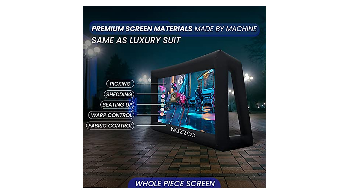 25 FT Inflatable Outdoor Projector Screen with Movie Tickets | NOZZCO