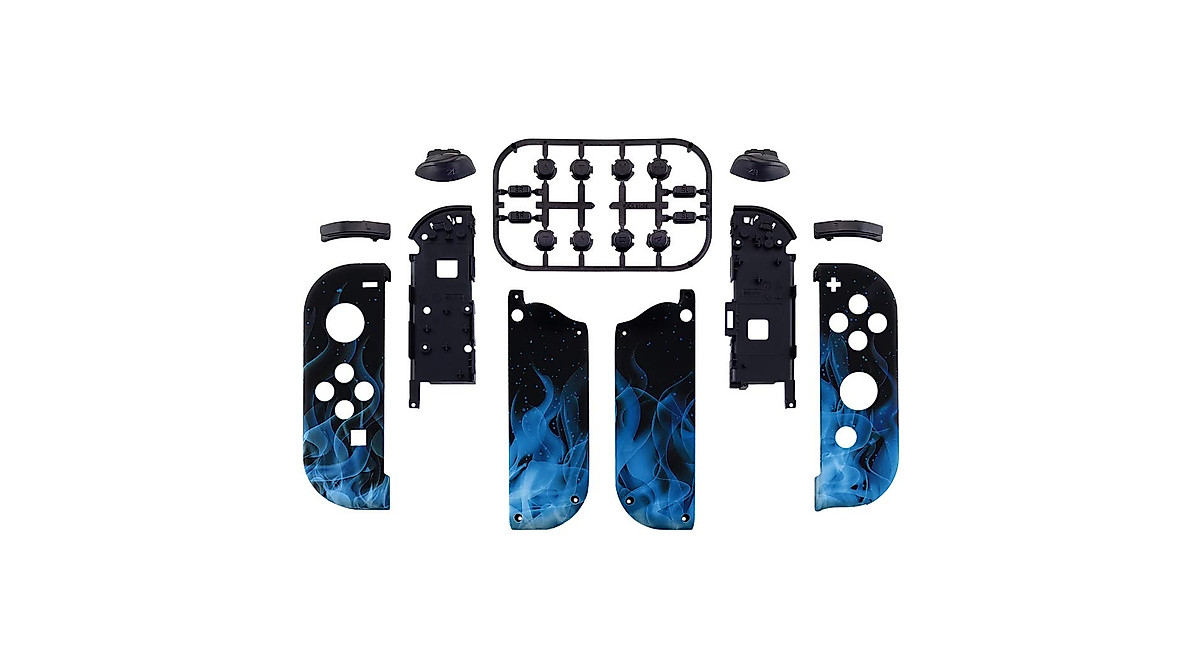 eXtremeRate Blue Flame Shells for Nintendo Switch