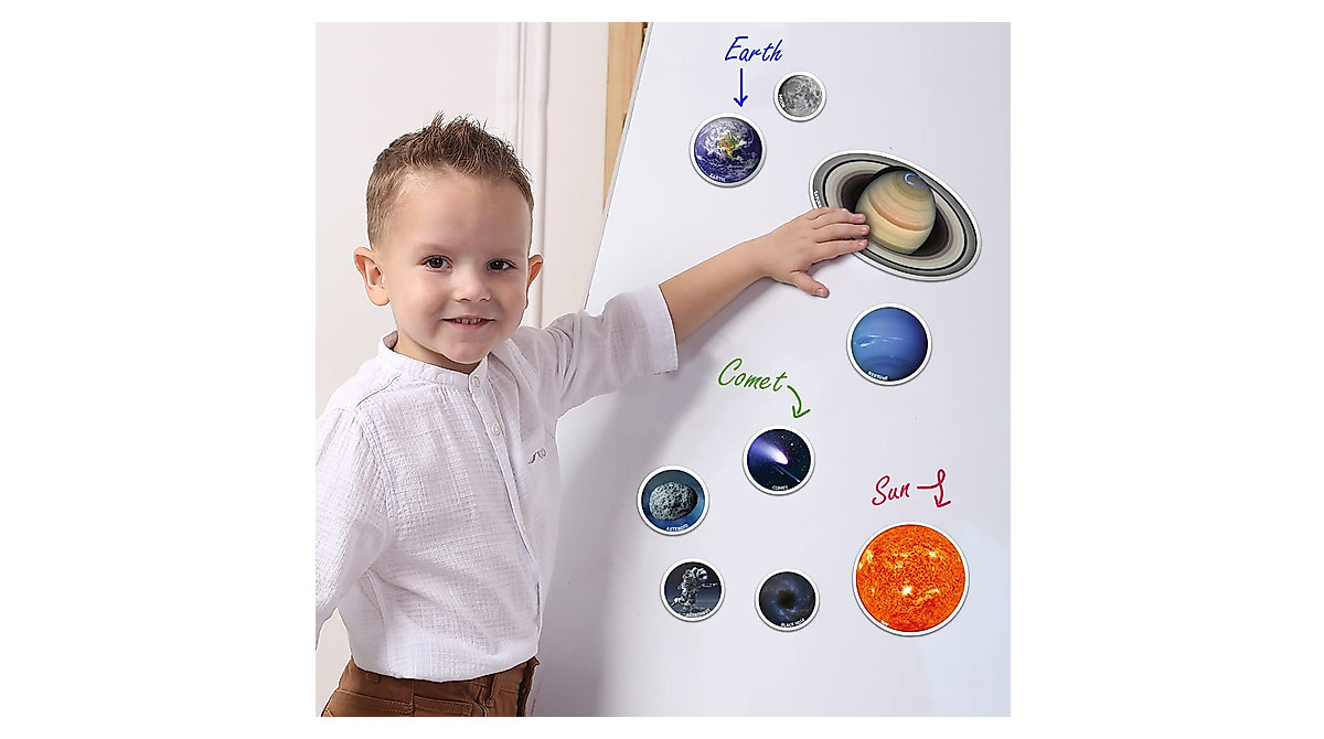 Solar System Kids Magnets - Fun Educational Refrigerator Toys