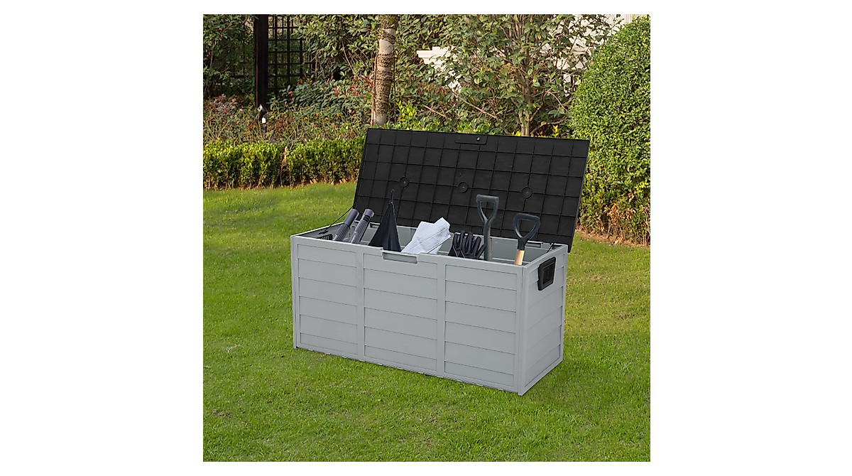 75 Gallon Waterproof Deck Box with Lockable Lid