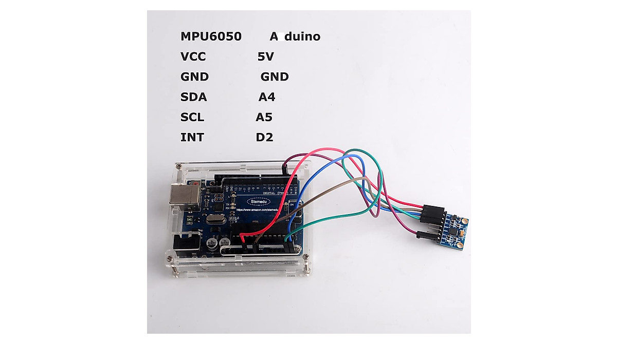 Stemedu 5PCS GY-521 MPU6050 Accelerometer Gyroscope Module for Arduino