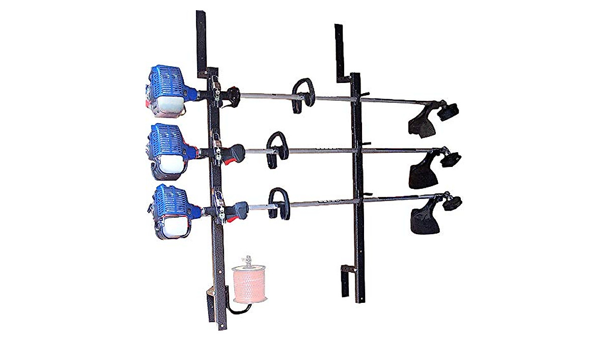 Hodenn 3 Place Trimmer Rack for Enclosed Trailers | Secure Storage