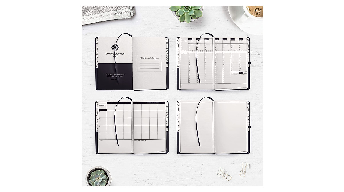 Smart Planner Pro Undated Daily & Weekly Organizer for Goals & Productivity