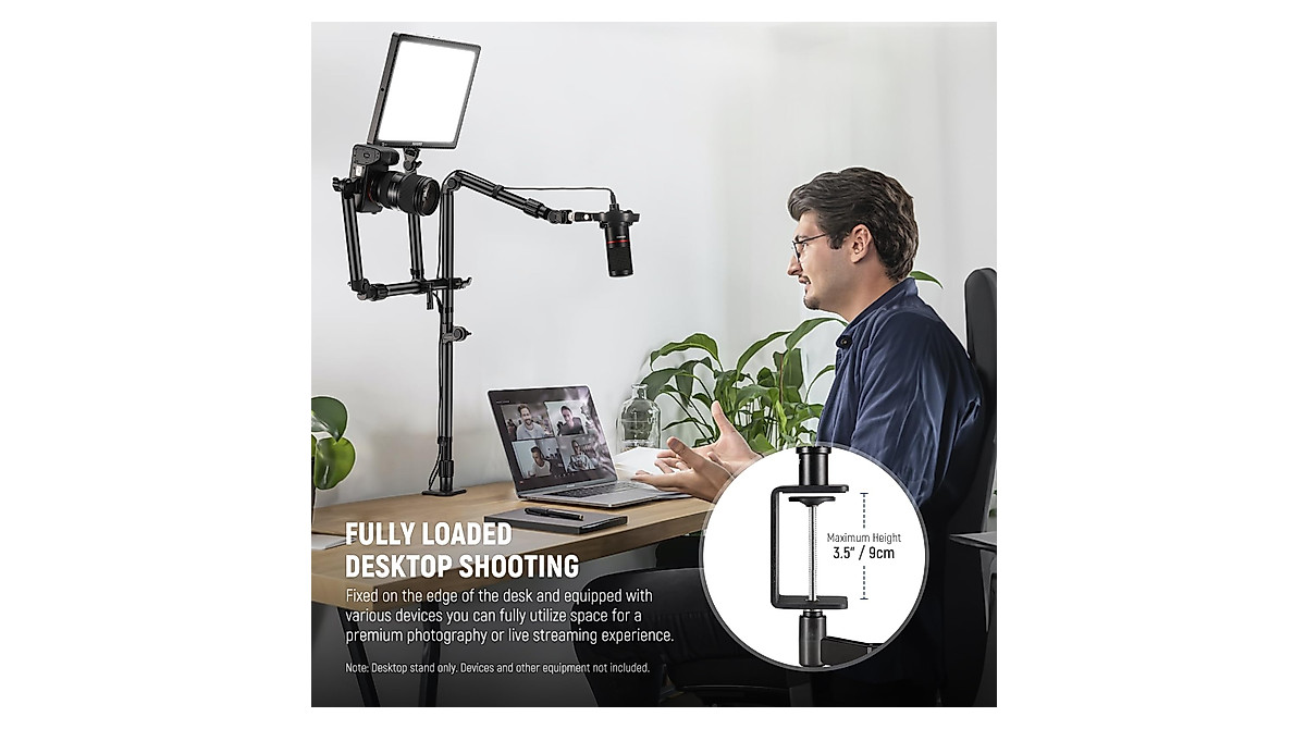 NEEWER Overhead Camera Desk Mount Rig for Perfect Shots