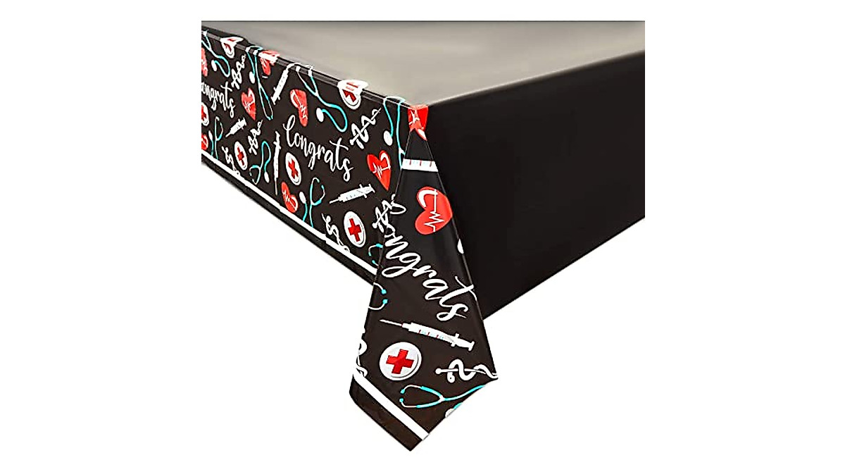 Congrats Nurse Graduation Table Covers - 3 Pack (54x108)