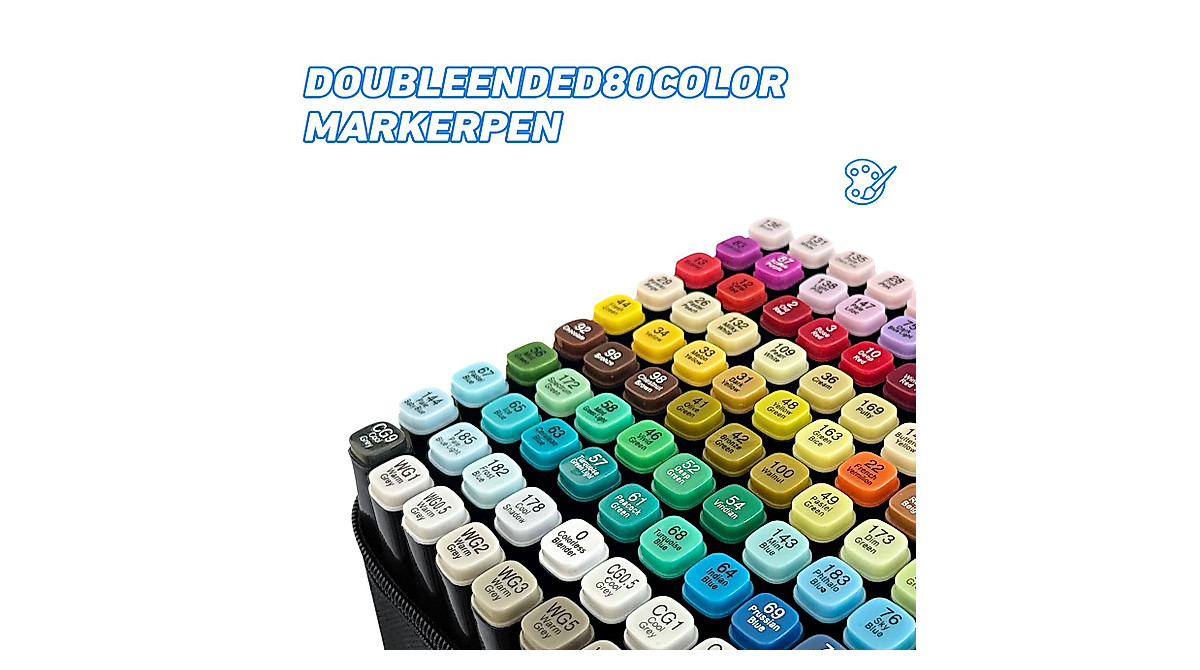 Zmcik 80 Colors Alcohol Markers for Artists and Kids