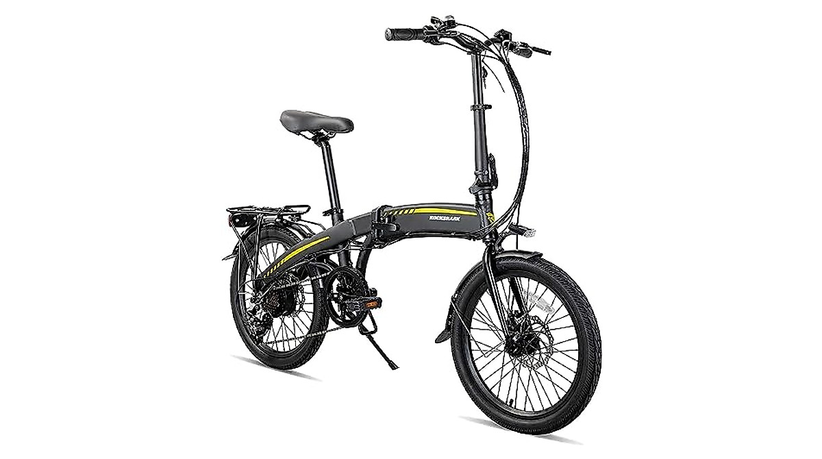 HILAND Rockshark 20-inch Foldable Electric Bike for Adults
