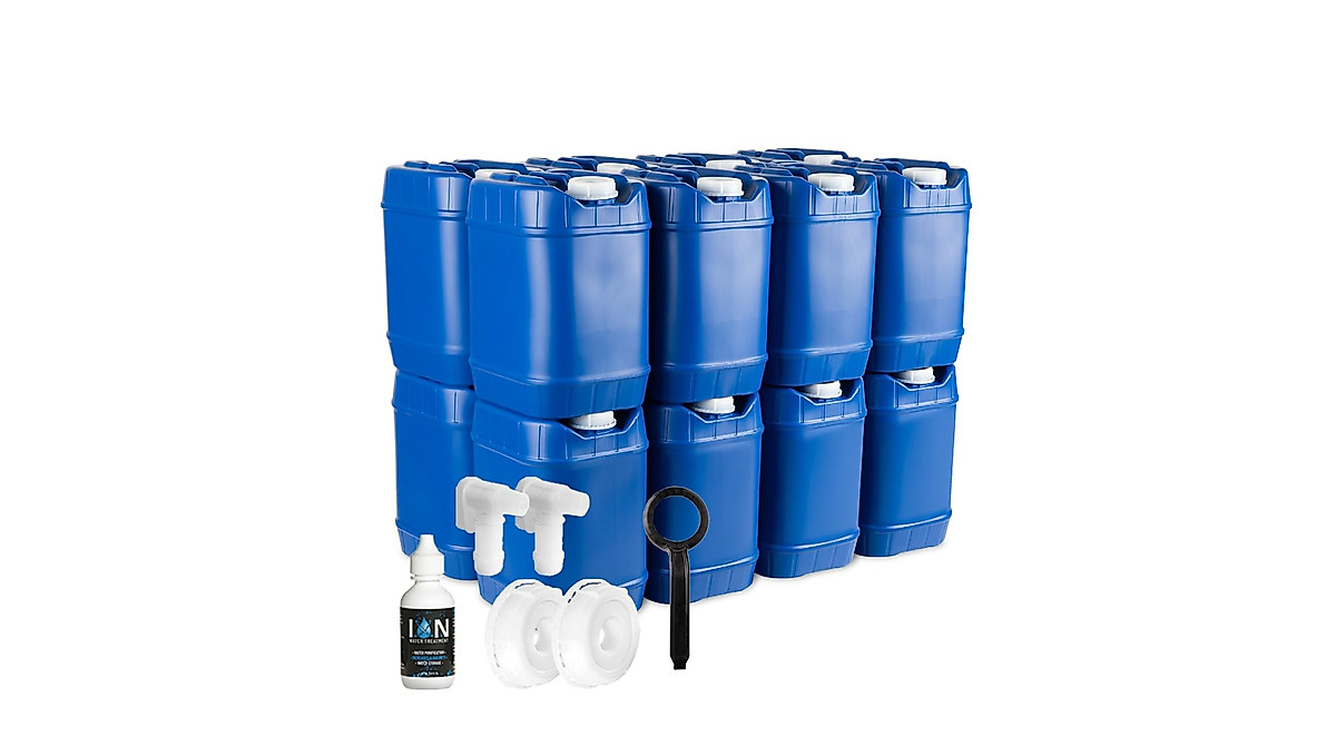 Saratoga Farms 5-Gallon Water Storage Containers Kit