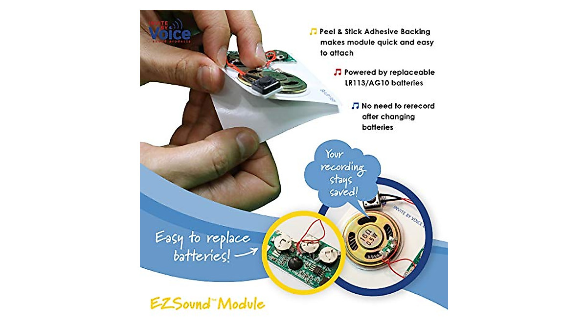EZSound Module: Easy 120s Recordable Push Button Sound