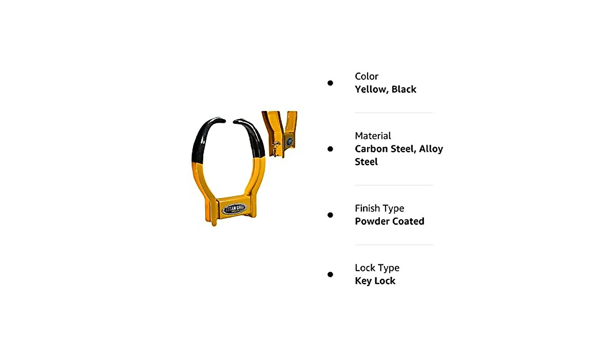 Secure Your Vehicle with Titan Grip Heavy Duty Wheel Lock