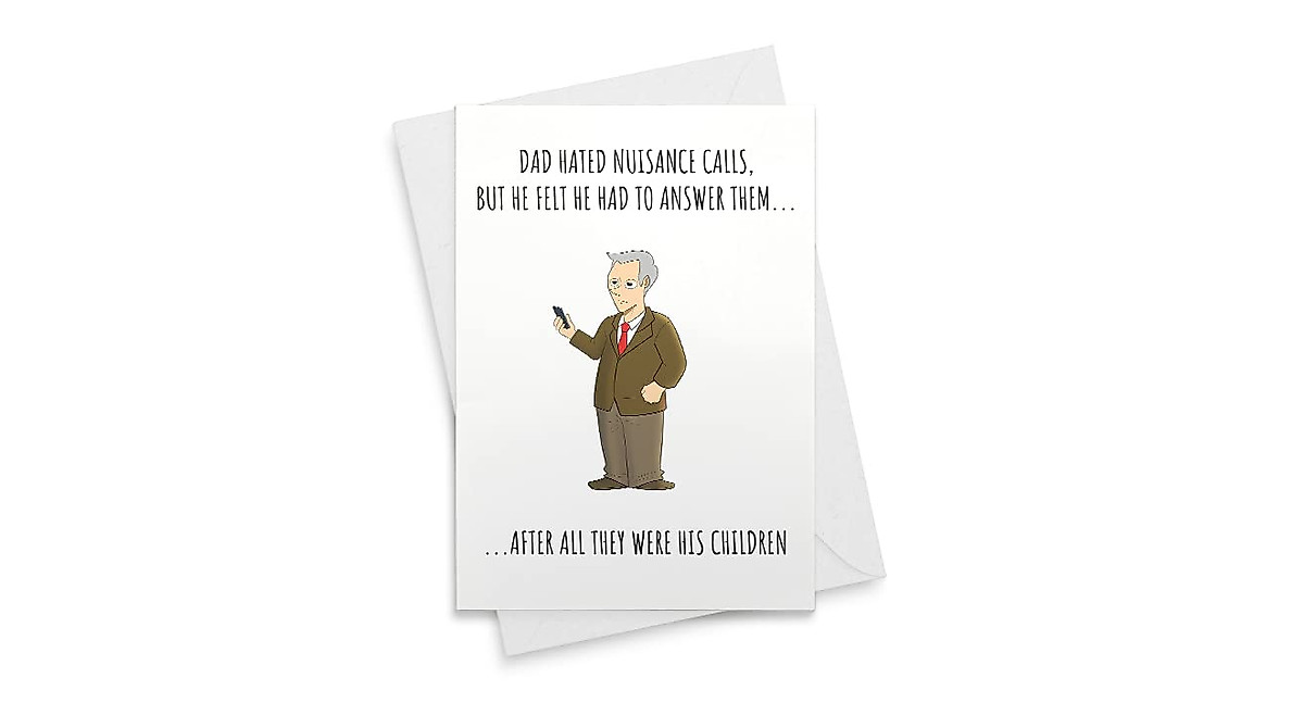 Funny Dad Birthday Card - Humorous Father's Day Gift