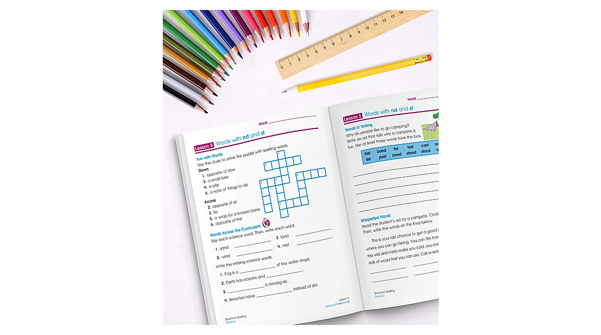 Spectrum Spelling Workbook Grade 2 | Phonics, Handwriting & Vocabulary