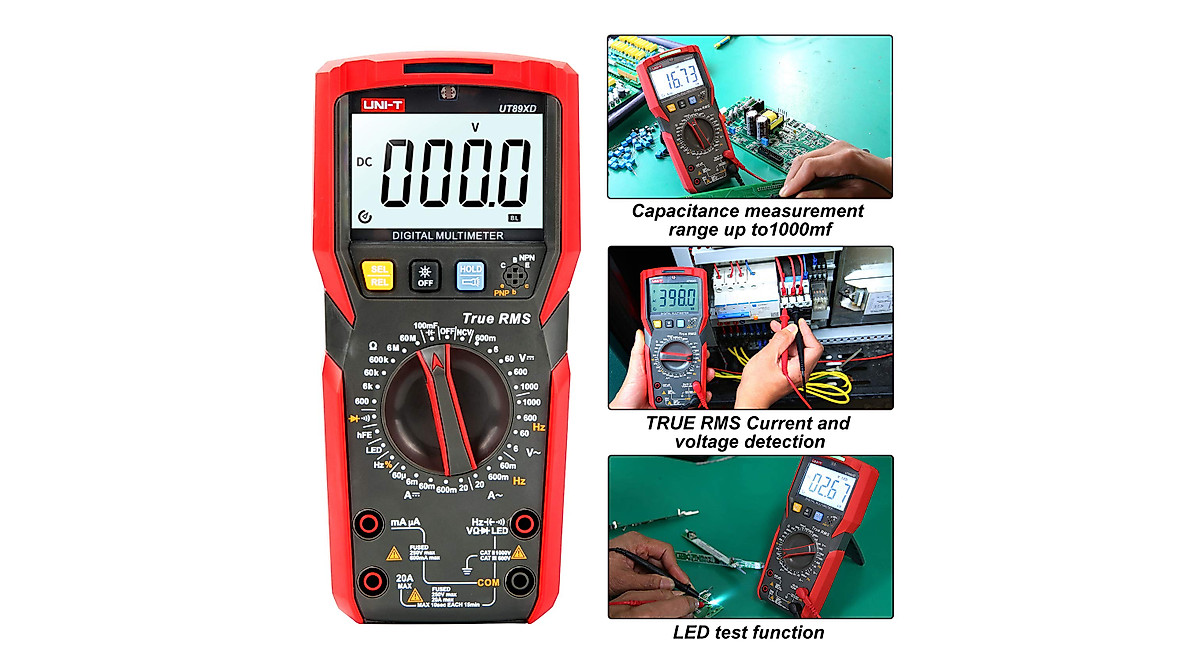 UNI-T UT89XD True RMS Digital Multimeter - Precise AC/DC Testing