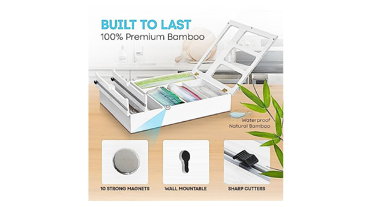 PastelAE Bamboo Wrap & Bag Organizer - 6-in-1 Solution