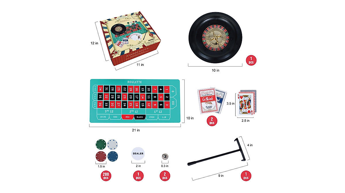 GOTHINK Wooden Tyrolean Roulette Game - Fun Educational Kids & Adults