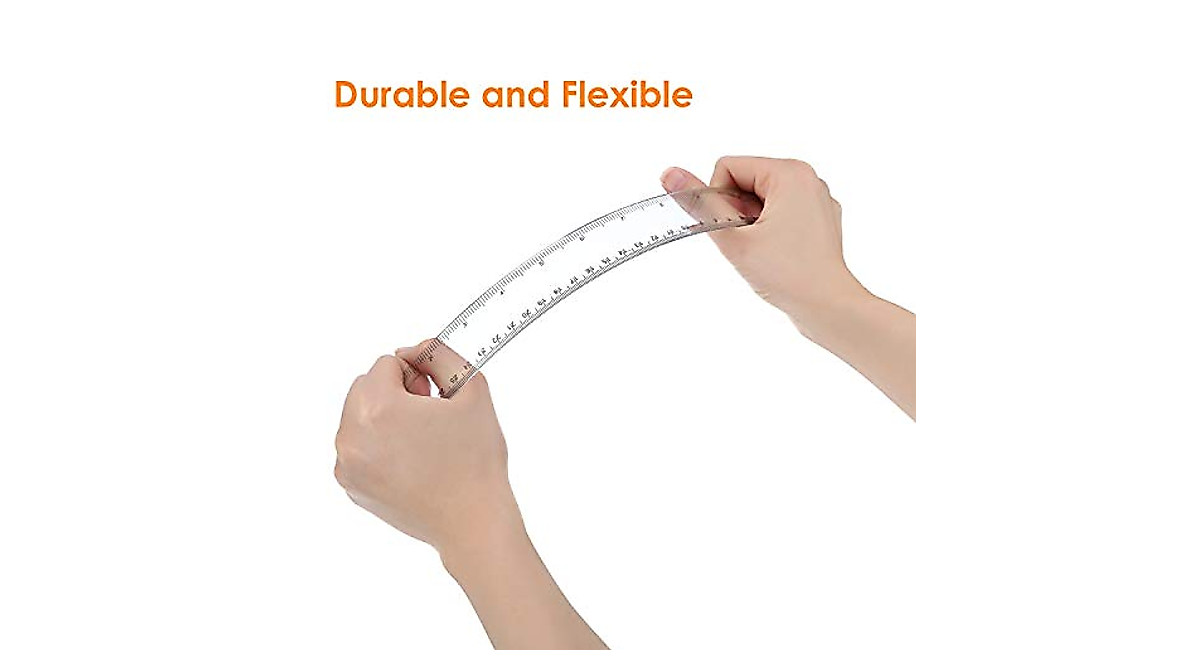 EBOOT 20 Pack Flexible Rulers - 12 Inch Measuring Tool