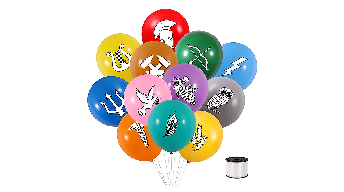 96pcs Greek Mythology Balloons & God Party Decorations
