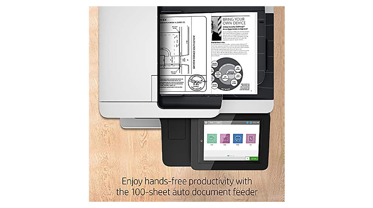 HP LaserJet M528f Monochrome Printer - Secure, Fast & Efficient