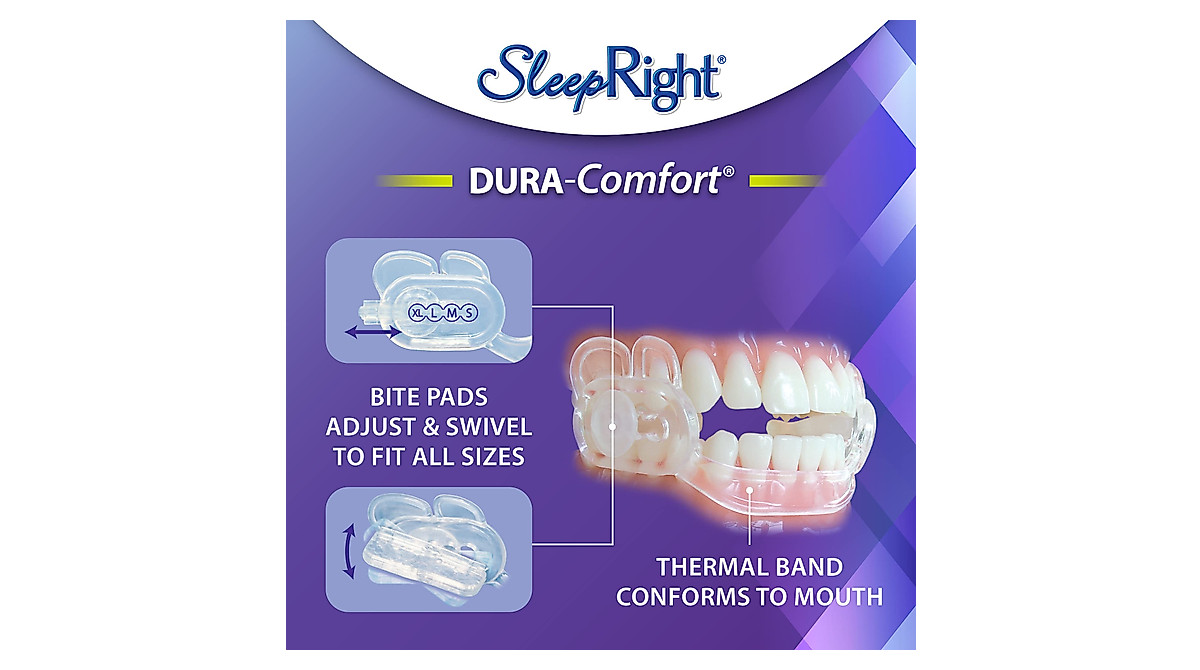 SleepRight Dura-Comfort Dental Guard Prevents Teeth Grinding ...