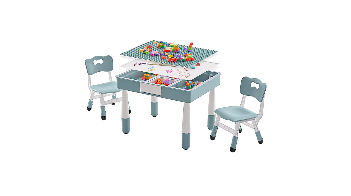 DOREROOM 4 in 1 Kids Table & Chair Set - Creative Play