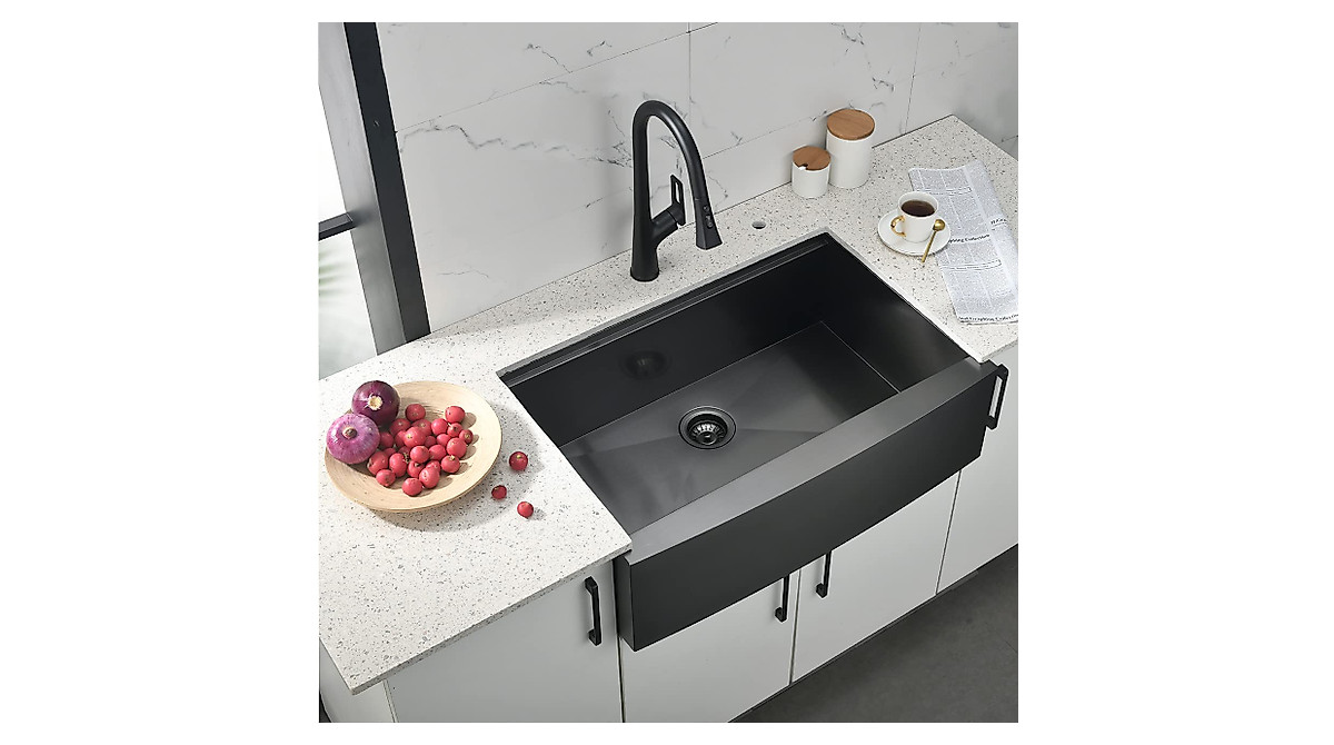 Premium 30 Inch Black Undermount Kitchen Sink