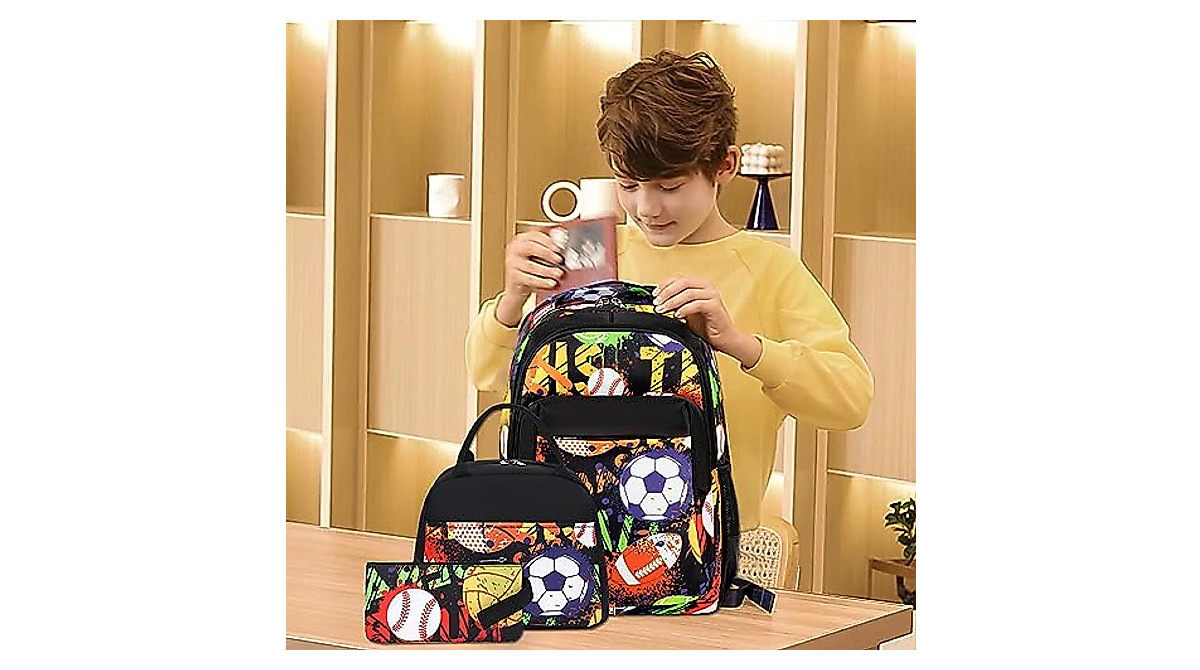 LEDAOU Backpack For Teen Girls School Bags Kids Bookbags Set Lightweight Backpack With Lunch Box And Pencil Case Galaxy(Blue Green Starry) Price In UAE | Amazon UAE - View #8