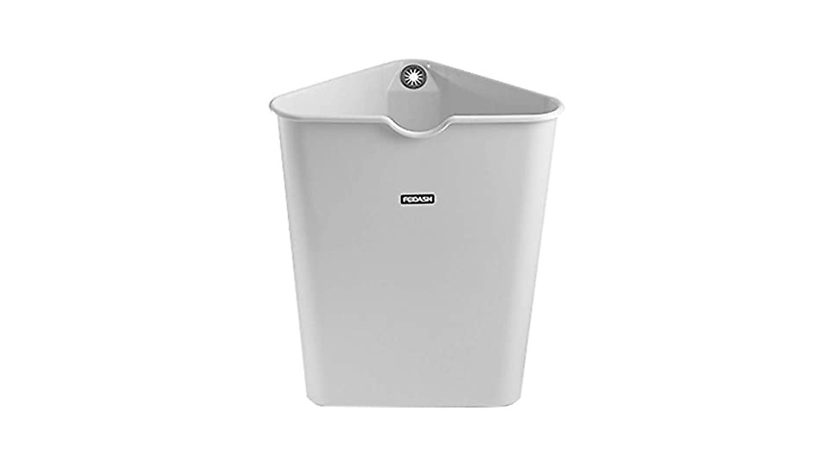 Slim Triangle Trash Can - Perfect for Corners