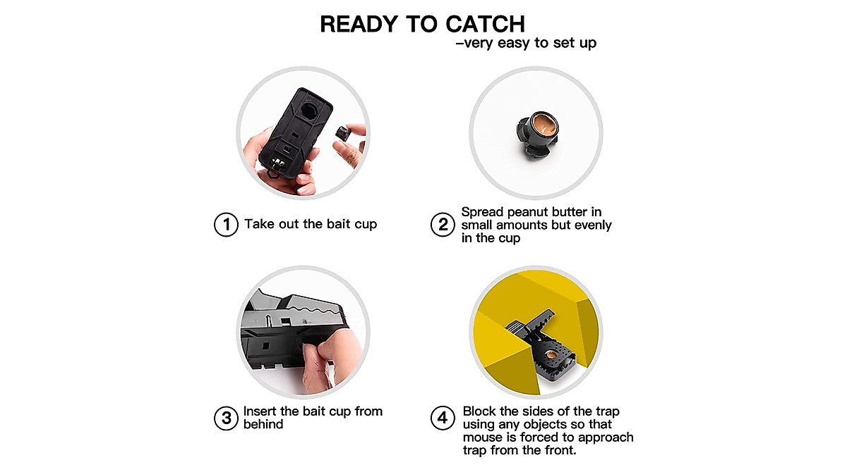 VRXVR Mouse Traps - Safe & Effective Indoor Mouse Control