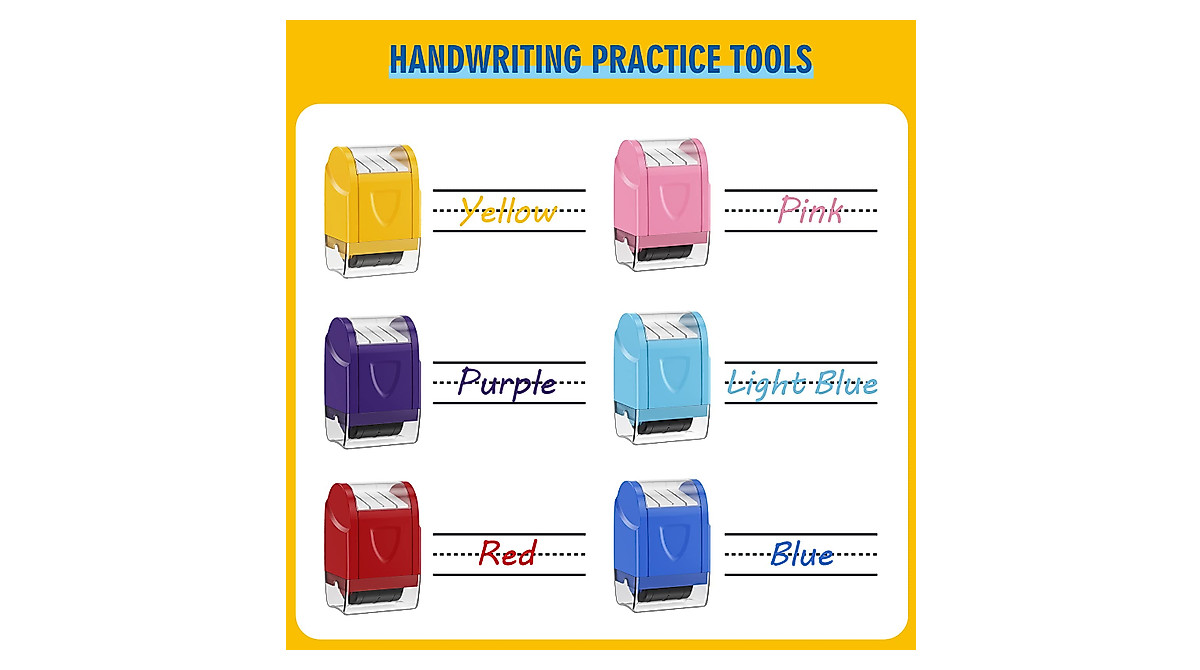 Dashed Handwriting Roller Stamp for Easy Practice