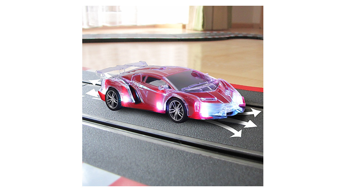 Light Up RC Racing Car - Flashing LED Sports Car for Kids & Toddlers