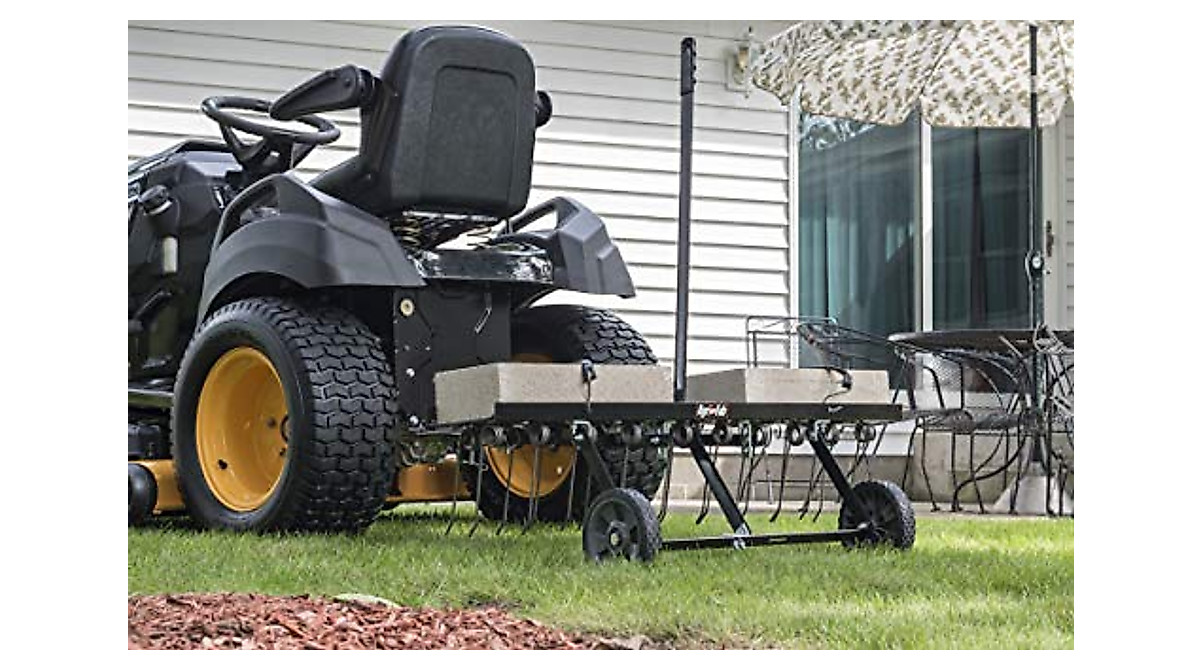 Agri-Fab 48-Inch Lawn Dethatcher - Durable Thatch Removal