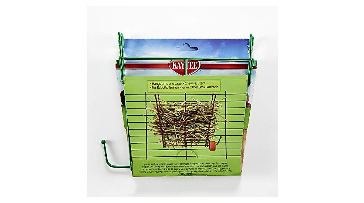 Kaytee Hay Manager with Salt Hanger for Small Pets | Keep Hay Clean & Fresh