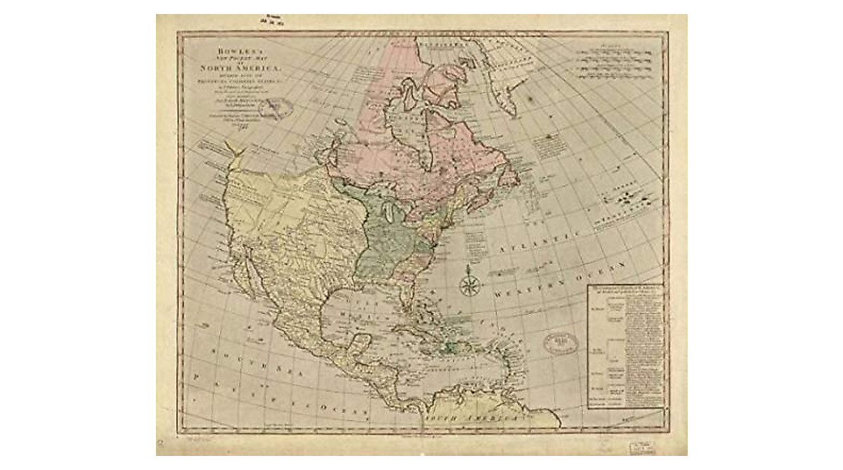 1784 Bowles Map of North America - Archival Quality