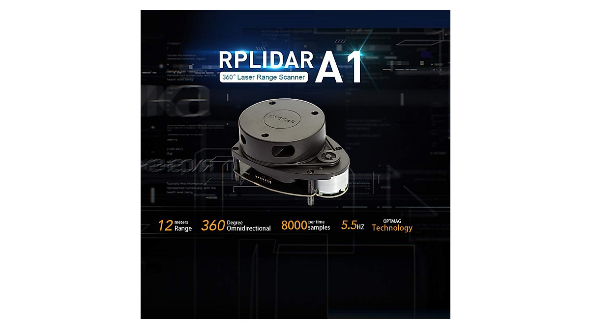 RPLIDAR A1M8-R6: 360° LIDAR Sensor for Robot Navigation