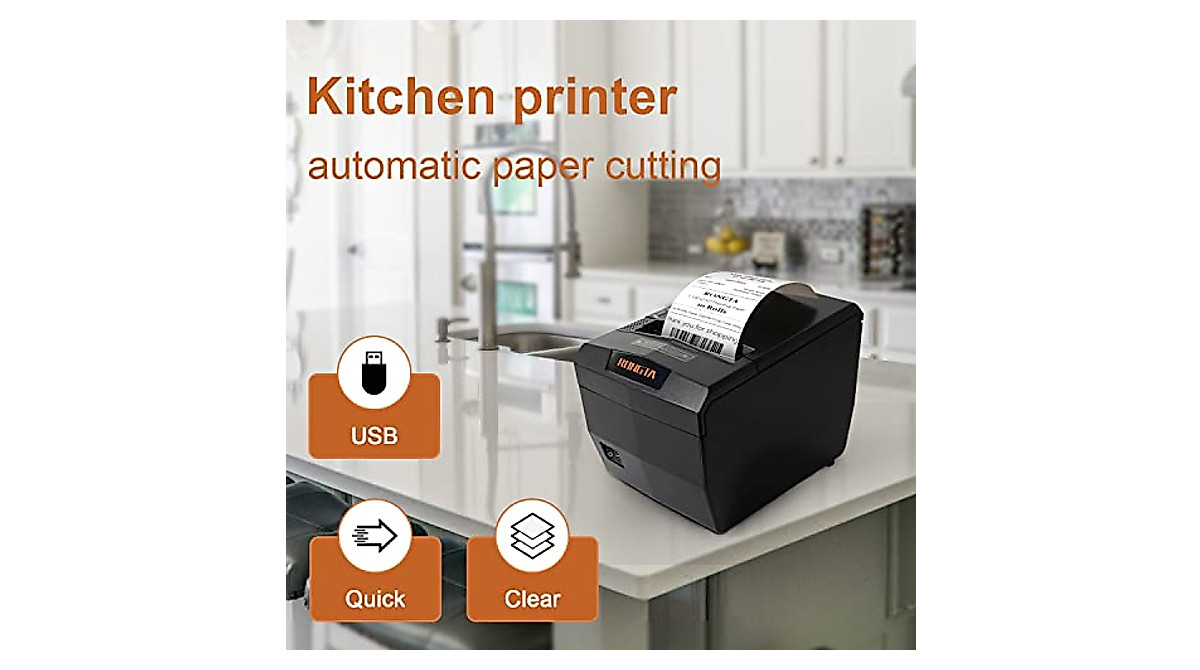 Rongta RP327 80mm USB Thermal Receipt Printer for POS Systems