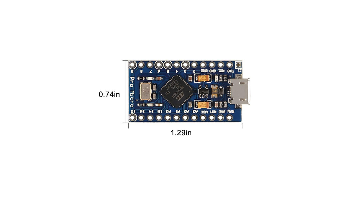AITRIP 5 PCS Pro Micro ATmega32U4 Module for Arduino