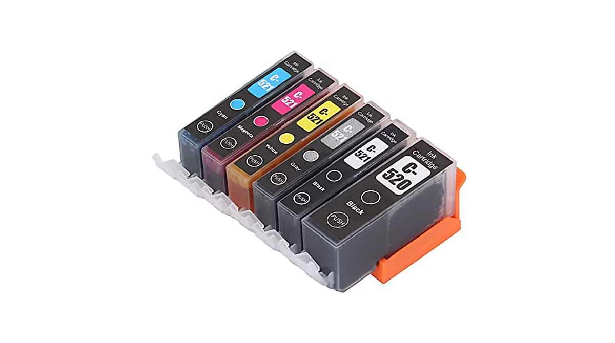 Hilitand ABS 6-Color Ink Cartridges for Canon PIXMA