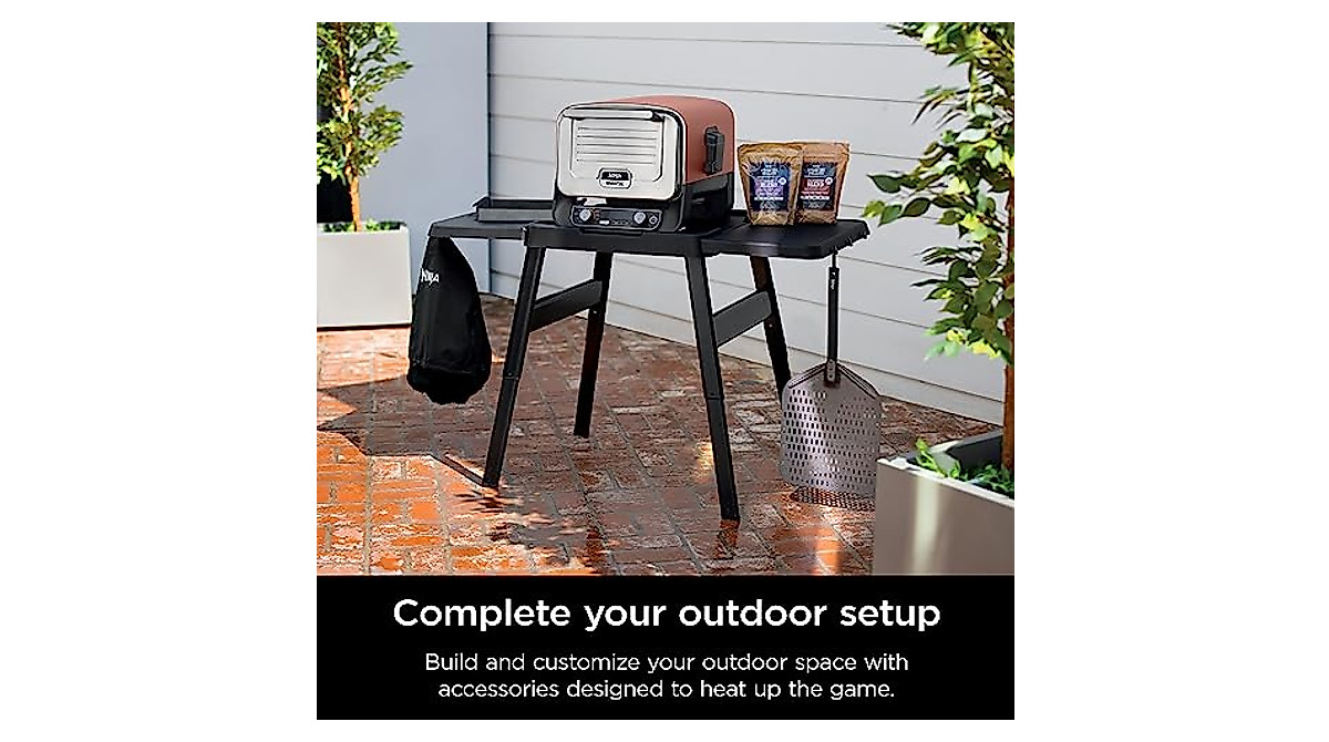 Ninja XSKUSSDTBL Attachable Table for Outdoor Cooking