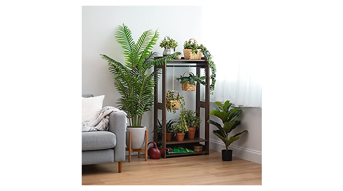 IRIS USA Open Wood Clothing Rack - Smart Storage Solution