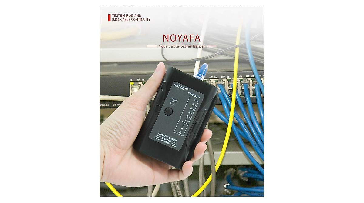 NOYAFA Cable Tester: Test RJ45/RJ11/CAT5-CAT7 Cables