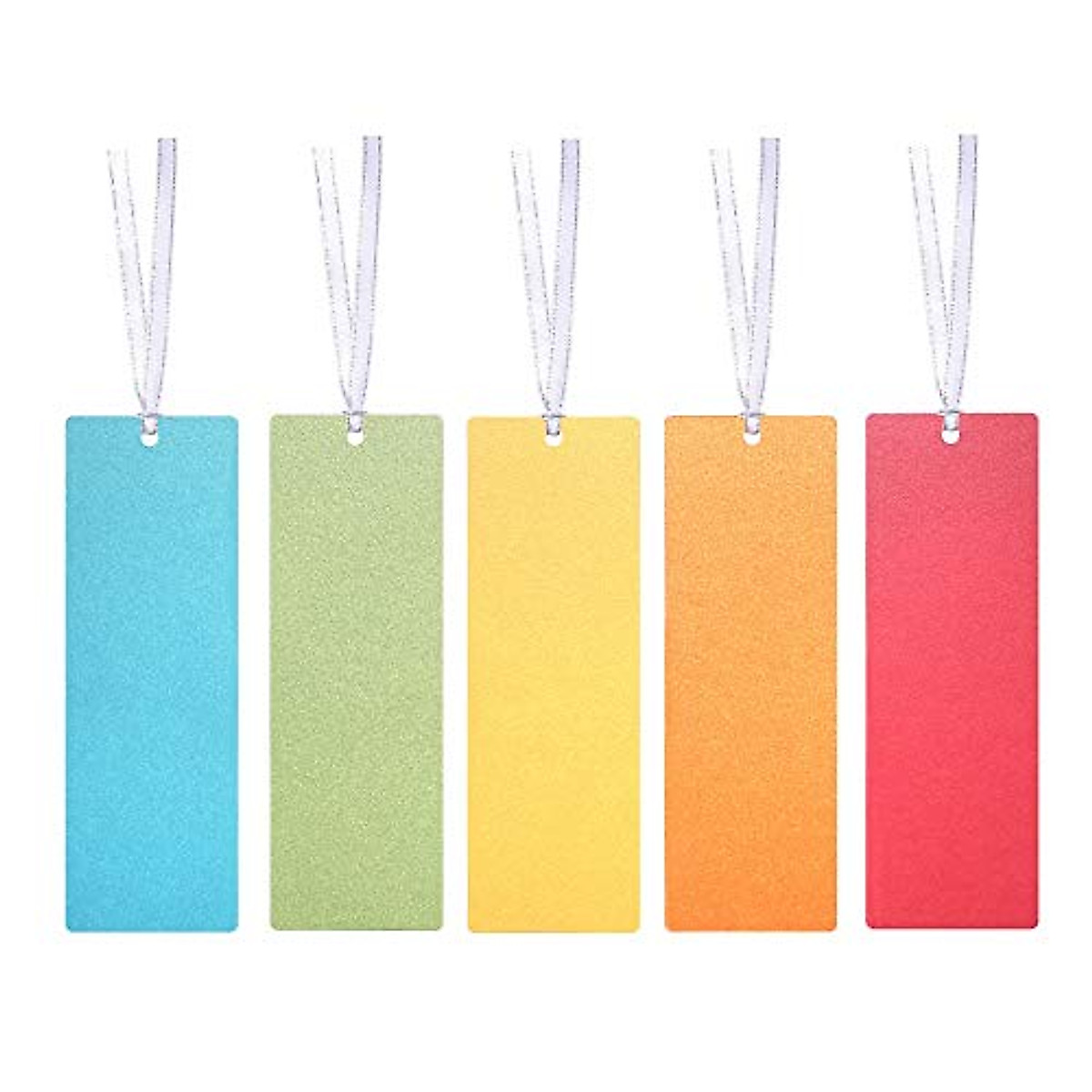 Blank Bookmarks with Ribbon for DIY Crafts, School & Gifts