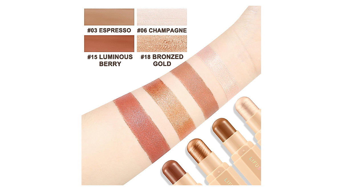 Cream Contour & Glow Kit: Long-Lasting Bronzer, Blush, Highlight