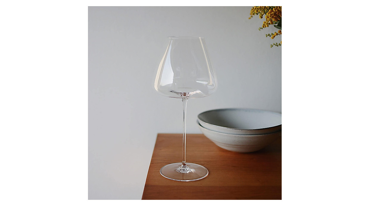 EUNA Red Wine Glasses - Hand Blown Crystal Stemware (25 oz)